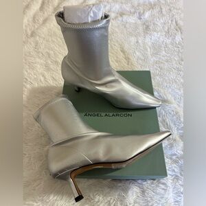 Anthro Angel Alarcon Pointed-Toe Kitten-Heel Boots